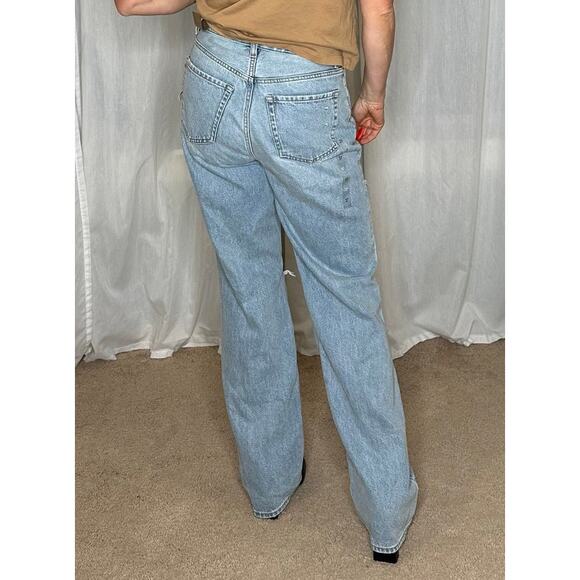 PACSUN 90's Boyfriend High Rise Relaxed Fit Distressed Denim Jeans Women's 27 - Picture 10 of 10